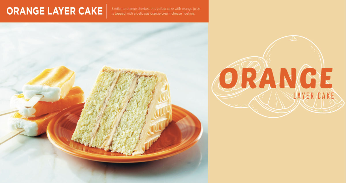 Orange layer cake